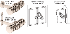 CRL Polished Nickel 180 Degree Knob Latch