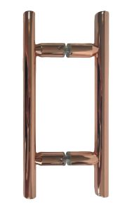 CRL Polished Copper 6" Ladder Style Back-To-Back Pull Handle