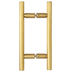 CRL Satin Brass 6" Ladder Style Back-to-Back Pull Handle