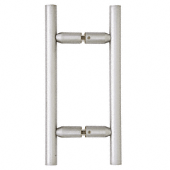 CRL Satin Chrome 6" Ladder Style Back-to-Back Pull Handle