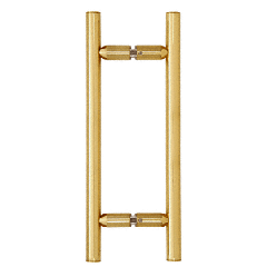 CRL Polished Brass 8" Ladder Style Back-to-Back Pull Handles