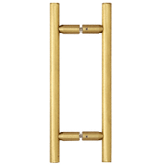 CRL Satin Brass 8" Ladder Style Back-to-Back Pull Handles