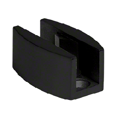 CRL Matte Black Laguna Series Adjustable Bottom Floor Guide