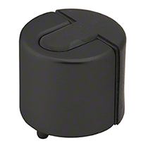 CRL Matte Black Laguna Auxiliary Wall/Floor Mount Door Stop