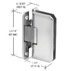 CRL Chrome Monaco 037 Series Wall Mount Hinge