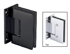 CRL Matte Black Wall Mount Full Back Plate Melbourne Hinge