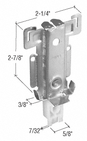 CRL Bottom Wardrobe Door Guide for Acme