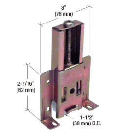 CRL 1-1/2" Plastic Mirror Wardrobe Door Nylon Roller for Cox