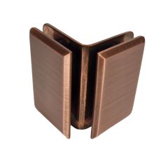 CRL Brushed Copper Pinnacle, Glass-To-Glass Bracket