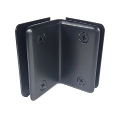 CRL Matte Black Pinnacle, Glass-To-Glass Bracket