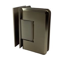 CRL Brushed Bronze Pinnacle 092 Series 90 Degree Glass-To-Glass Hinge