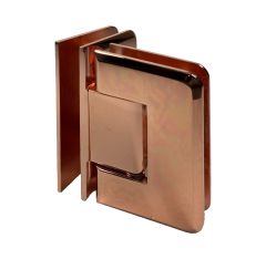 CRL Polished Copper Pinnacle 092 Series 90 Degree Glass-To-Glass Hinge