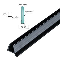 CRL Black Dual Durometer PVC Seal and Wipe for 3/8" Glass