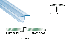 CRL 'Y' Inline 180 Degree Panel Seal for 3/8" Glass - 118"