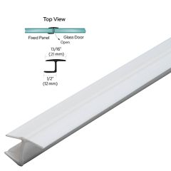 CRL White 'Y' Jamb Seal with Soft Leg for 3/8" Glass