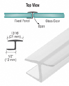 CRL 'Y' Jamb Seal with Soft Leg for 1/2" Glass