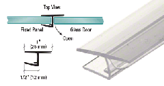 CRL 'H' Jamb Seal with Cushion Fin for 180 Degree Application