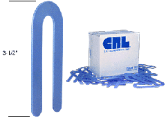 CRL Blue 1/16" x 3-1/2" Plastic Horseshoe Shims