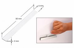 CRL Clear Plastic Setting Blocks, 2 x 6 x 50 mm, 100 pc