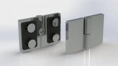 CRL Brushed Nickel Riviera Glass-to-Glass Mount Hinge