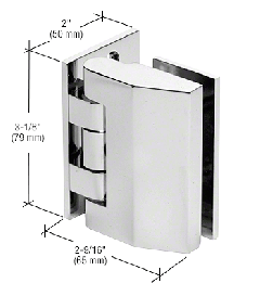 CRL Chrome Regal 025 Series Wall Mount Hinge