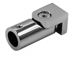 CRL Polished Chrome Adjustable Wall Bracket, Ø 12 mm