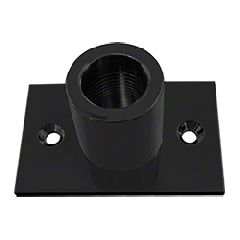 CRL Matte Black Wall Mount Top Fitting