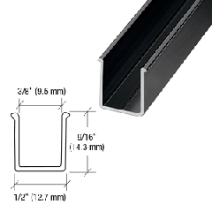 CRL Black 36" Snap-In Filler Insert for Shower Door Header