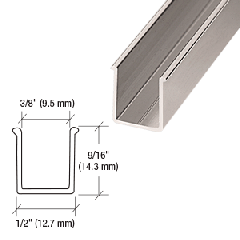 CRL Brushed Nickel 36" Snap-In Filler Insert for Shower Door Header