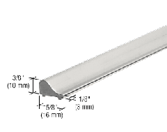 CRL Satin Anodized Frameless Shower Door Tapered Threshold