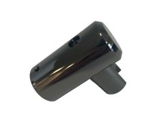 CRL Gun Metal Support Bar U-Bracket For 10mm & 12mm Glass