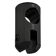 CRL Matte Black Movable Bracket for 1/4" Glass