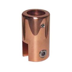 CRL Polished Copper Support Bar Bracket for 3/8" to 1/2" Glass