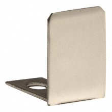 CRL Brushed Nickel End Cap for 1/2" Deep U-Channel