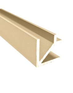 CRL Aluminium Corner Profile 90°, 8 - 10 mm, 2,4 m 