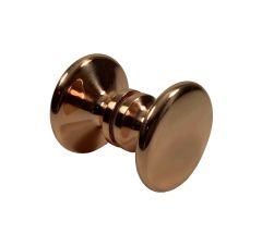 CRL Polished Copper Traditional Style Back-To-Back Shower Door Knobs