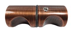 CRL Antique Brushed Copper Back-To-Back E-Z Grip Style Knobs