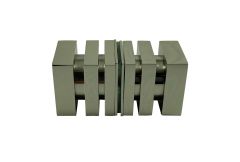 CRL Polished Nickel Square Back-To-Back Style Knobs