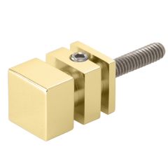 CRL Satin Brass Square Shower Door Knob