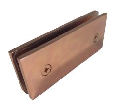 CRL Polished Copper Square 180 Degree Glass-To-Glass Clamp