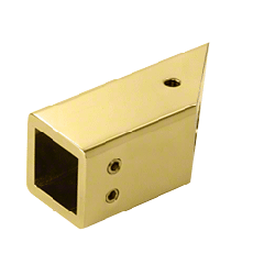 CRL Brass 45 Degree Mitered Wall Mount Bracket for Square Bar