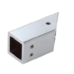 CRL Chrome 45 Degree Mitered Wall Mount Bracket for Square Bar