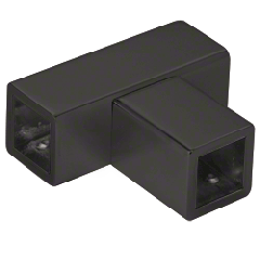 CRL Black 'T' Junction Bracket for Square Bar