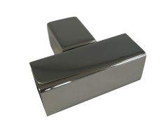 CRL Polished Nickel 'T' Junction Bracket For Square Bar