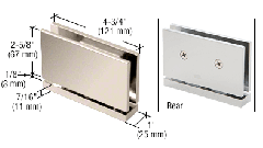 CRL Polished Nickel Senior Cardiff Series Hinge