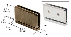 CRL Antique Bronze Senior Prima 01 Series Top or Bottom Mount Hinge