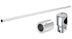 CRL Chrome Wall-to-Glass Support Bar Kit