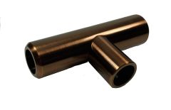 CRL T-Connector For Support Bars, Ø 19 mm, Antique Bronze