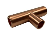 CRL T-Connector For Support Bars, Ø 19 mm, Brushed Copper