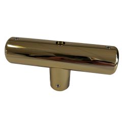 CRL T-Connector For Support Bars, Ø 19 mm, Gold Plated